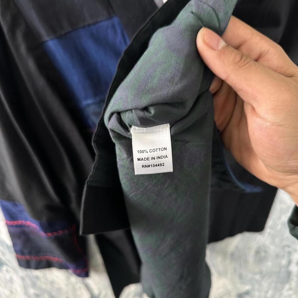 Designer Contemporary Patchwork Black Multicolor … - image 3